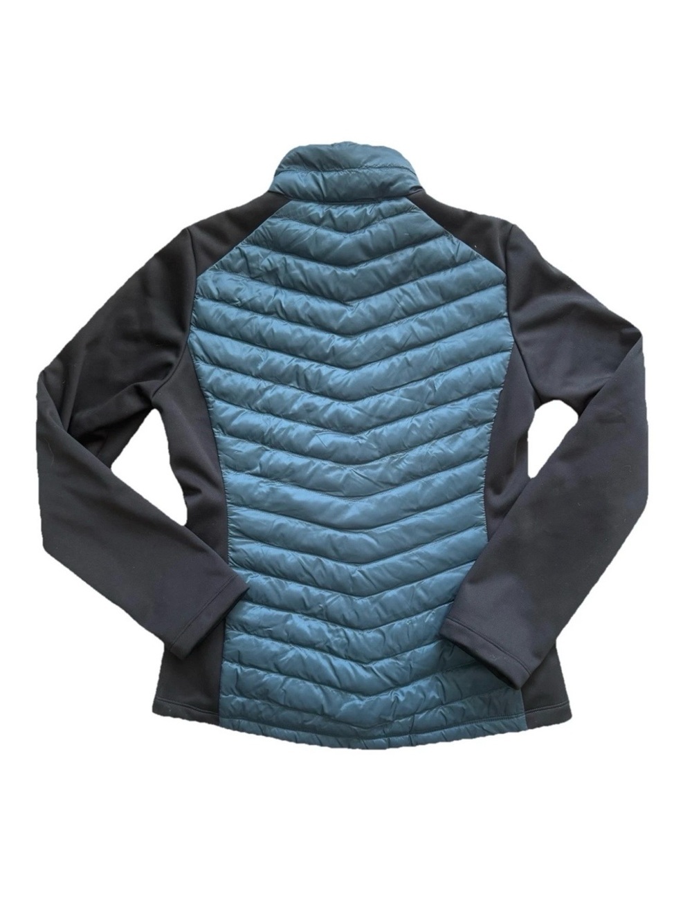 32 Degrees HEAT Women's XS Quilted Hybrid Full Zip Jacket Teal Black EUC - Picture 3 of 10
